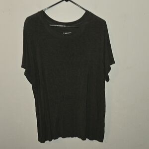 Torrid Black Relaxed Short Sleeve Tee
